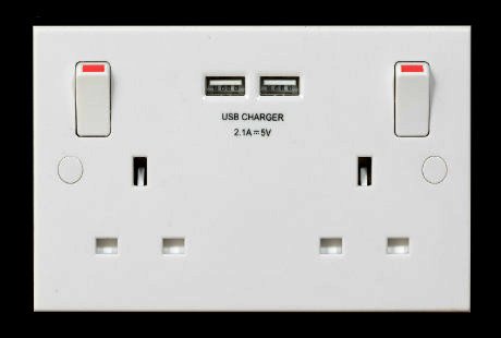 Plug sockets with built in USB chargers | Manchester Domestic Electricians